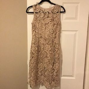 Adrianna Papell Beige Dress